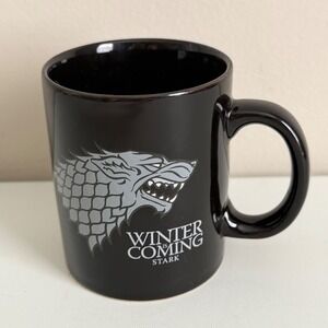 GOT Game of Thrones House Stark  Black Ceramic Coffee  Winter Is Coming Mug HBO